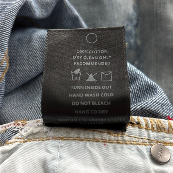 Fear of God x Fourth Collection Selvedge Indigo Distressed Jeans size 30x32 - Picture 13 of 14